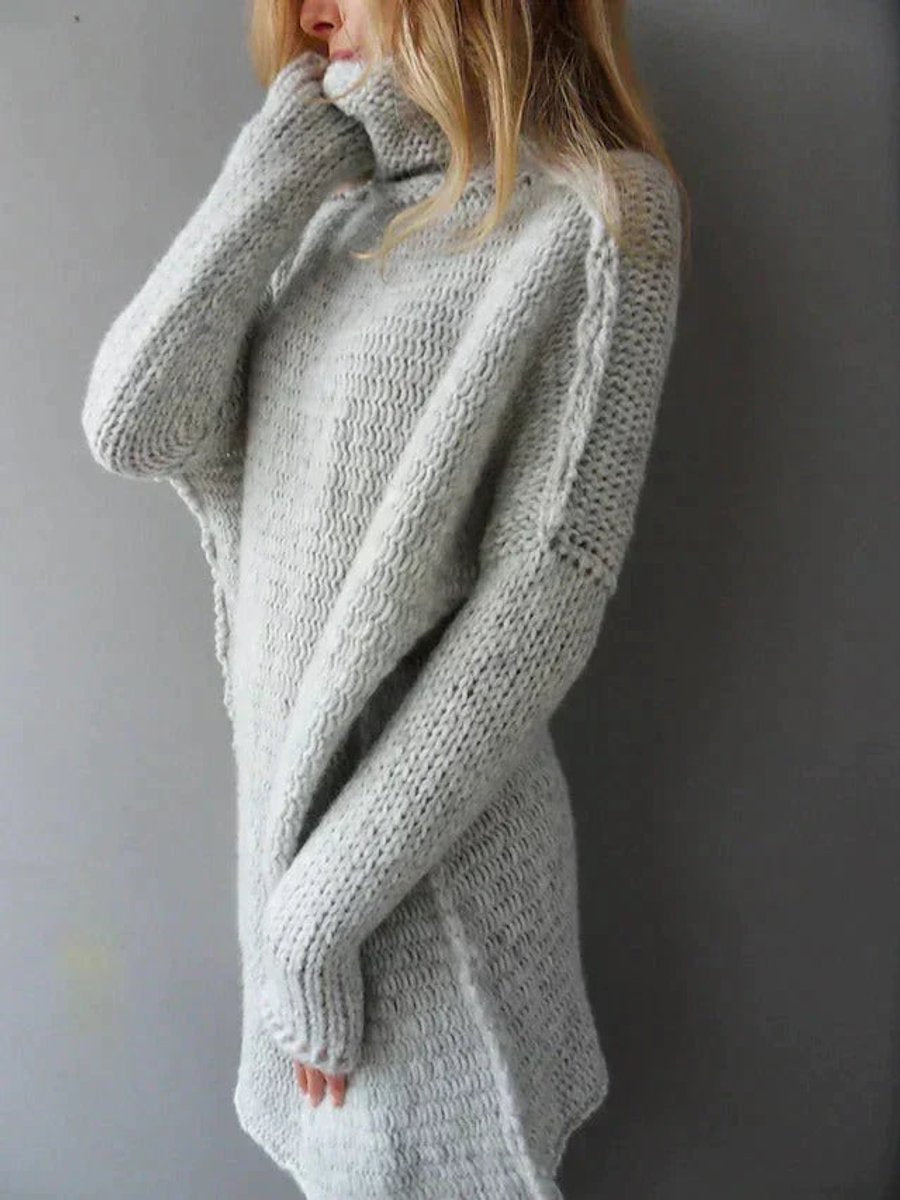 Olivia | Women's Oversized Chunky Knit Turtleneck Sweater