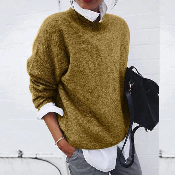 Madison | Women's Oversized Crew Neck Soft Knit Sweater