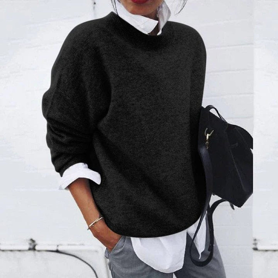 Madison | Women's Oversized Crew Neck Soft Knit Sweater
