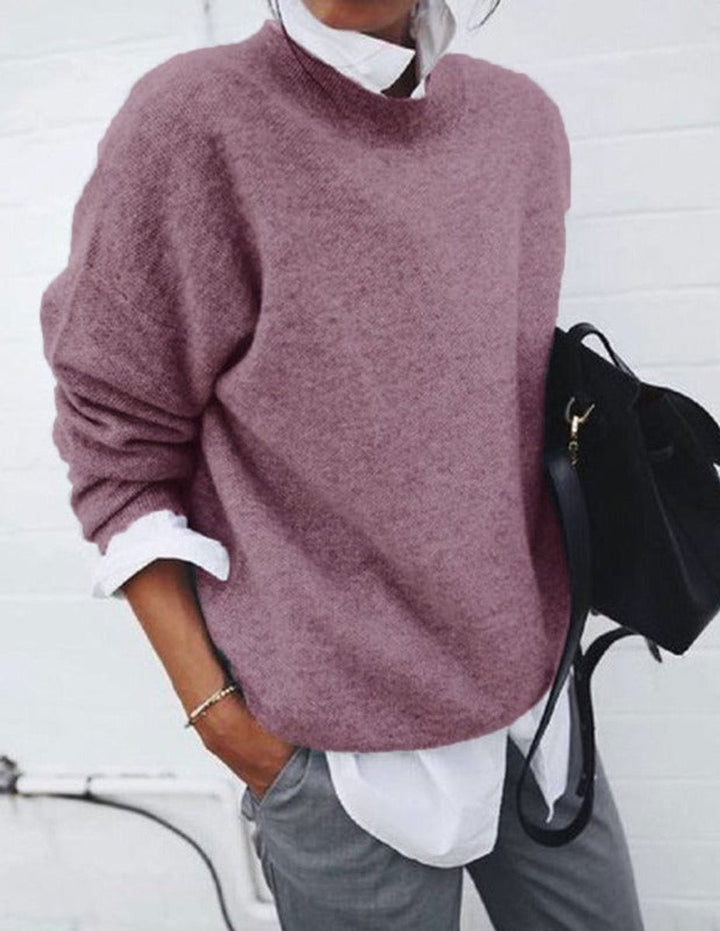 Madison | Women's Oversized Crew Neck Soft Knit Sweater