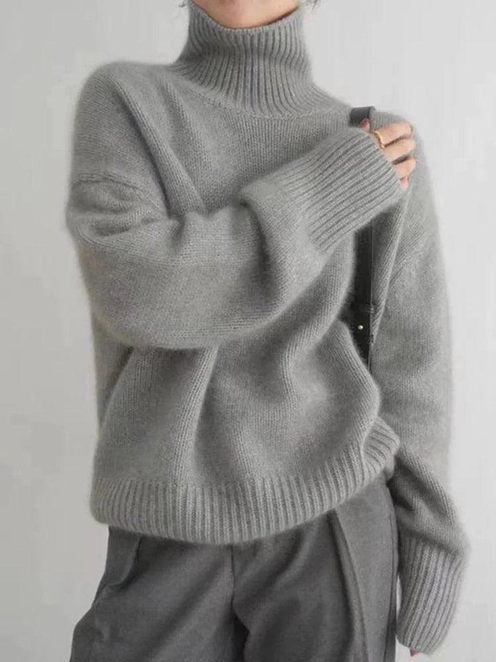 Harper | Women's Oversized Turtleneck Cashmere Knit Sweater