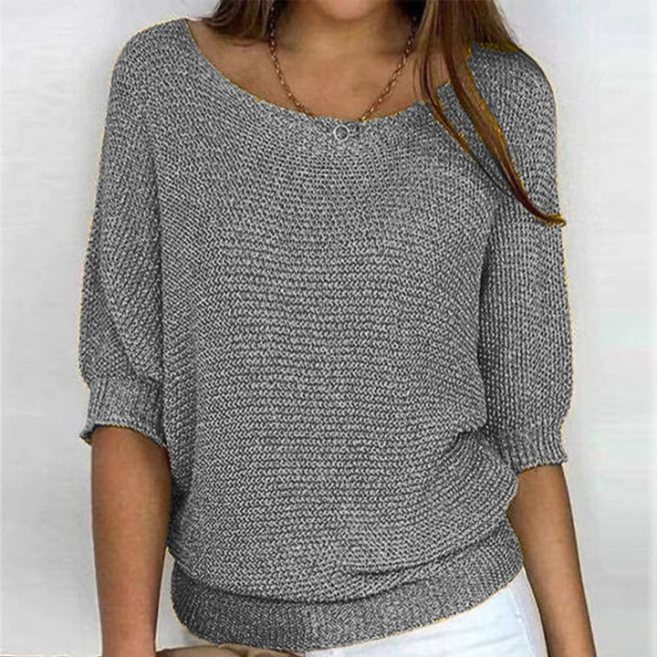 Eleanor | Women's Relaxed-Fit Batwing-Sleeve Knit Pullover Sweater