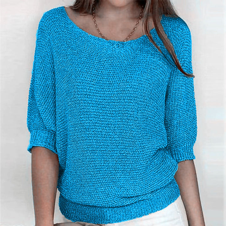 Eleanor | Women's Relaxed-Fit Batwing-Sleeve Knit Pullover Sweater