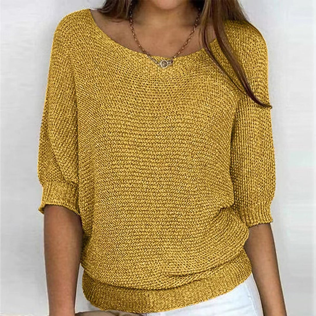 Eleanor | Women's Relaxed-Fit Batwing-Sleeve Knit Pullover Sweater