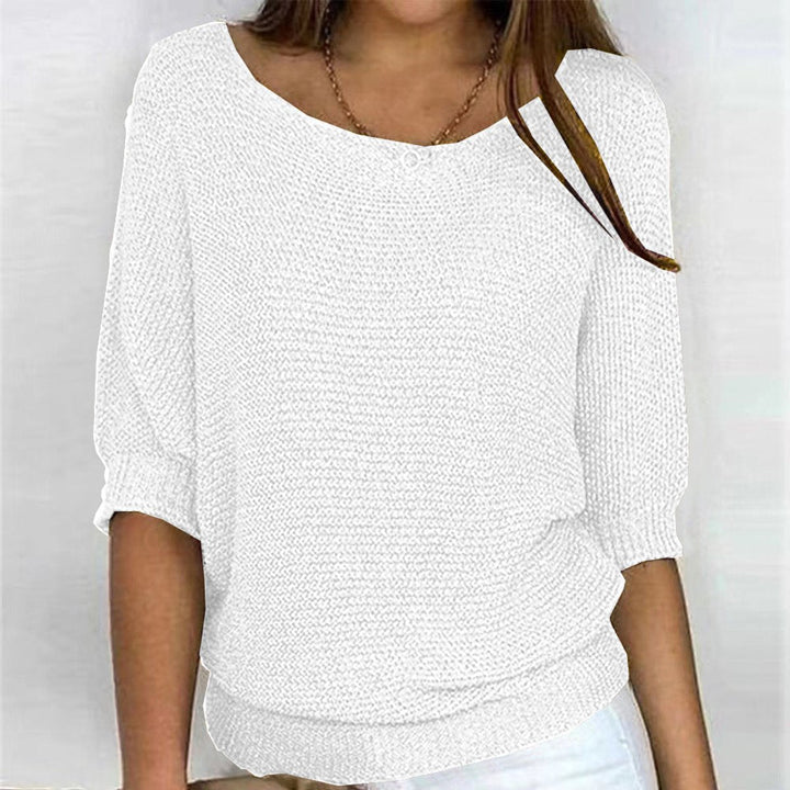 Eleanor | Women's Relaxed-Fit Batwing-Sleeve Knit Pullover Sweater